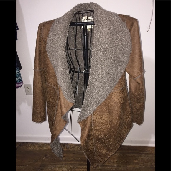 Dylan size small western Yellowstone suede feel Sherpa warm fall winter - Picture 1 of 10